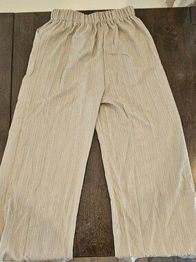 Women's Wide Leg Summer Pants with Drawstring and pockets